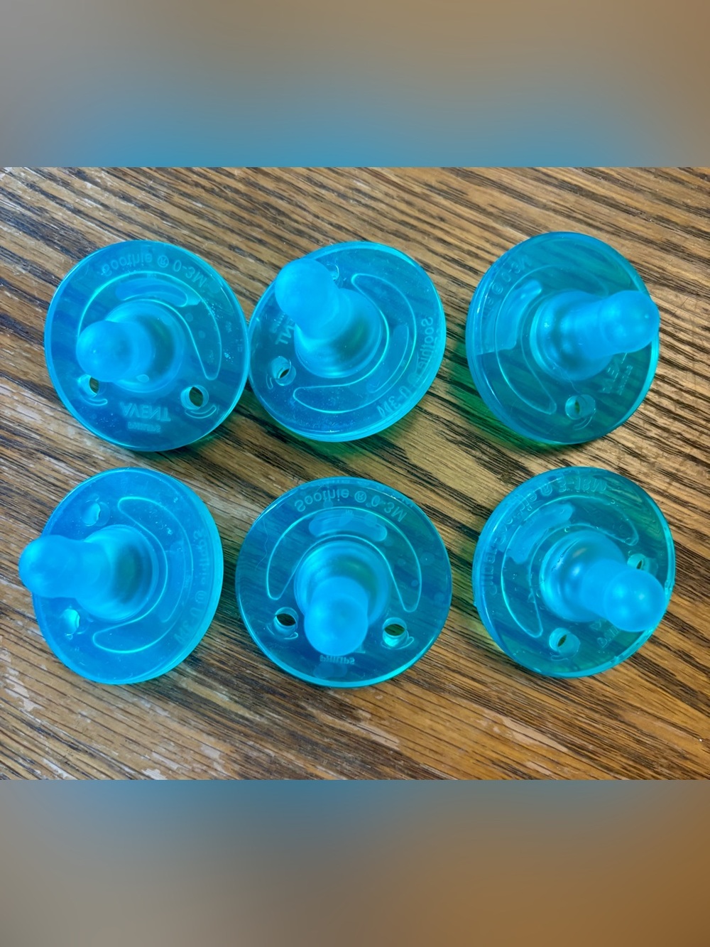 Teal Silicone Pacifier Philips Avent Soothie